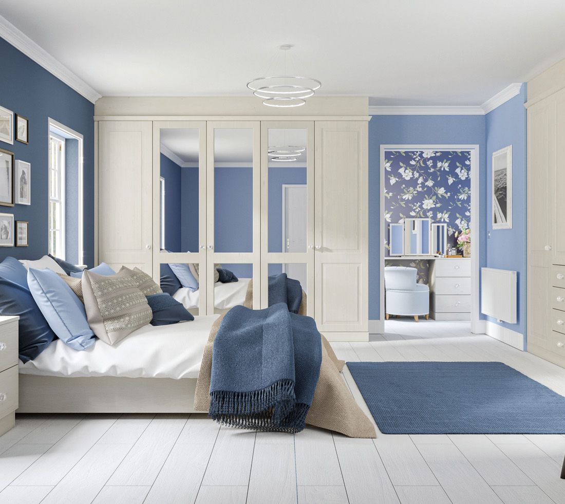 Blue/White Bedroom
