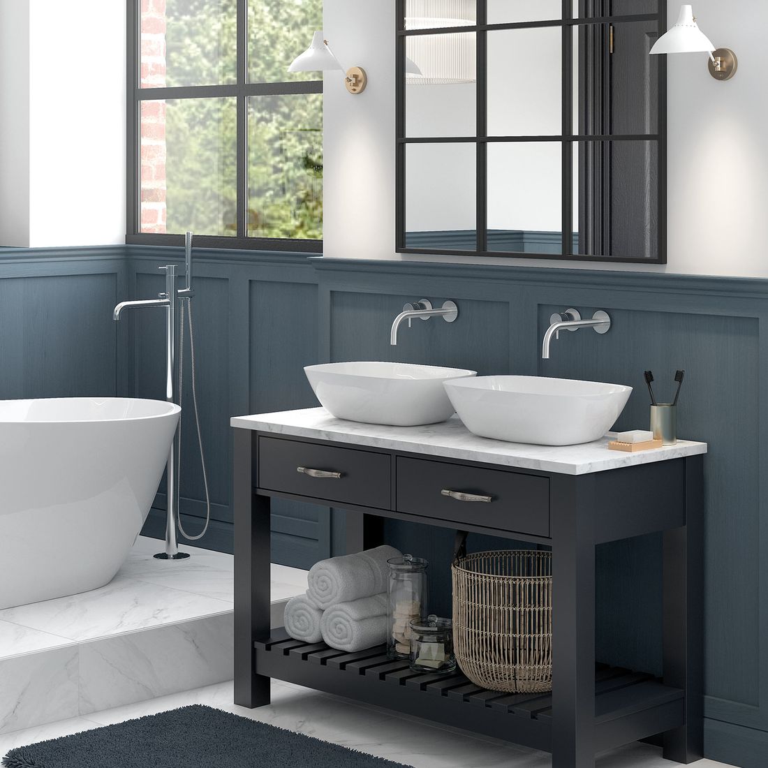 Teal Bathroom