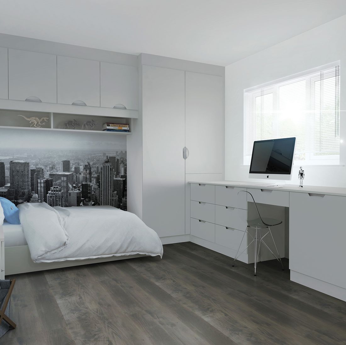 White bedroom